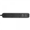Сетевой удлинитель 3 м 4 гнезда с USB (QC3.0) и USB-C (PD18W) заземлением и кнопкой VIDEX VF-PD43G1QC1PD-B