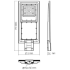 Автономный уличный LED фонарь VIDEX VL-SLSO-082-S 2300Lm 5000K с солнечной панелью и аккумулятором