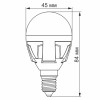 Светодиодная лампа VIDEX PREMIUM G45 7W E14 4100K (VL-G45-07144)