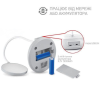 Аккумуляторная настольная лампа TITANUM  TLTF-022P 7W 3000-6500K с USB, с регулировкой яркости и температуры света, розовая