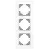 Рамка на 3 поста VIDEX BINERA VF-BNFRG3V-W вертикальная белая