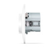 Одинарная розетка с заземлением 2 USB и повышенной огнеупорностью VIDEX BINERA VF-BNSK1GU2-W белая