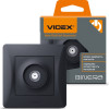 Спутниковая розетка SAT VIDEX BINERA VF-BNSK1SATE-BG черный графит