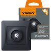 Спутниковая розетка SAT VIDEX BINERA VF-BNSK1SATE-BG черный графит