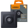 Телевизионная розетка TV VIDEX BINERA VF-BNSK1TVME-BG черный графит
