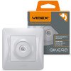 Телевизионная розетка TV VIDEX BINERA VF-BNSK1TVME-SS серебристая
