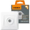 Телевизионная розетка TV VIDEX BINERA VF-BNSK1TVME-W белая 