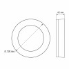 Светодиодный круглый уличный светильник VIDEX ART 15W  5000K 220V VL-BHFR-155 водо-, пылезащищенный