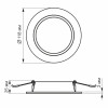 Точечный светильник VIDEX Back 6W 5000K VL-DLBR-065 встраиваемый круглый
