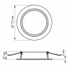 Точечный светильник VIDEX Back 15W 5000K VL-DLBR-155 встраиваемый круглый