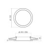 Точечный светильник VIDEX Back 26W 5000K VL-DLBR-265 встраиваемый круглый