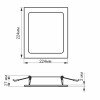 Точечный светильник VIDEX Back 22W 5000K VL-DLBS-225 встраиваемый квадратный