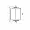 Защищенный наружный выключатель 2-клавишный VIDEX BINERA IP65 VF-BNW12-G