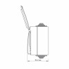 Защищенная наружная розетка с заземлением и выключатель VIDEX BINERA IP65 VF-BNW3-G серая 