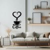 Декоративное панно из дерева Woodyard Кофе - это Любовь  80x40 см черный (16004-80х40)