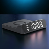 3 в 1 беспроводная зарядка с часами и будильником HAVIT W3031 15W Black