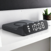 3 в 1 беспроводная зарядка с часами и будильником HAVIT W3031 15W Black